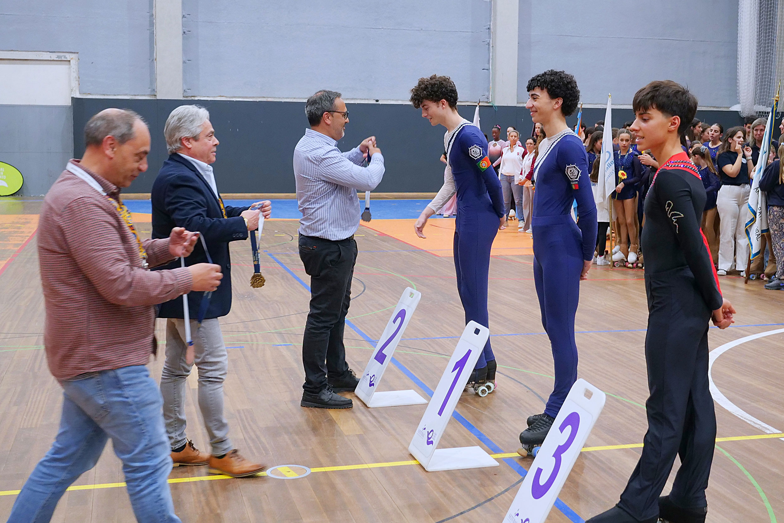 O vereador Bruno Russo marcou presença na entrega de prémios do Campeonato Distrital de Patinagem Livre e Pares Artísticos