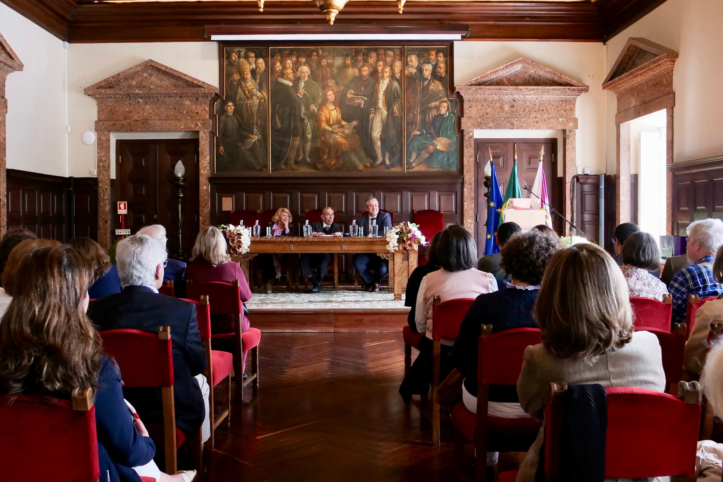 Conferência dada por Jorge Miranda no Salão Nobre dos Paços do Concelho, no âmbito dos 50 anos da Constituição Portuguesa de 1976