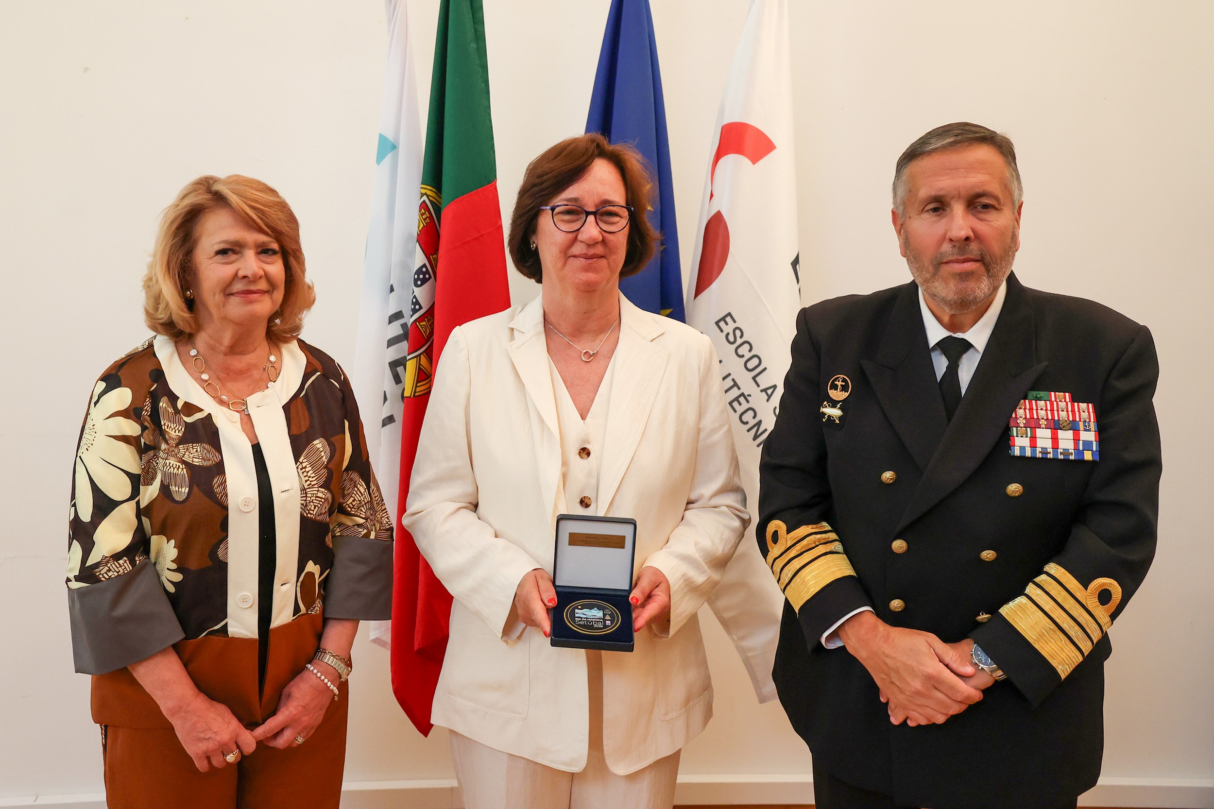 Maria das Dores Meira, Luísa Carvalho e o almirante Jorge Nobre de Sousa.