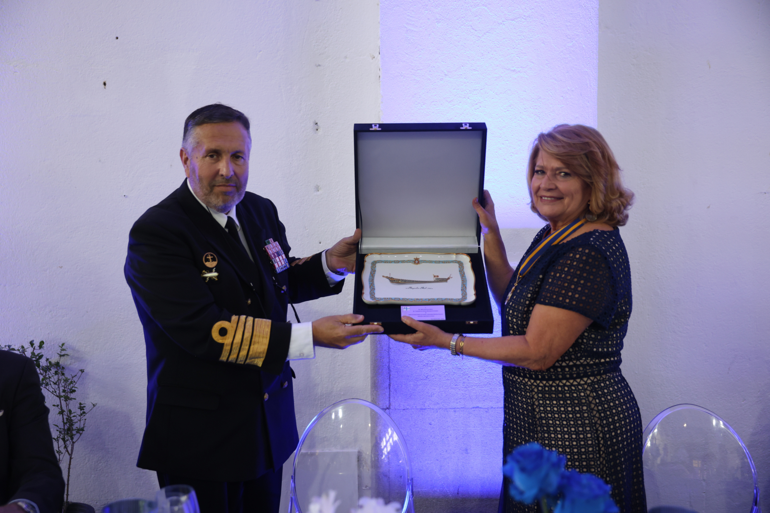 A cerimónia militar, na qual a presidente da Câmara Municipal de Setúbal, Maria das Dores Meira, foi condecorada, foi o ponto alto das Comemorações do Dia da Marinha 2026