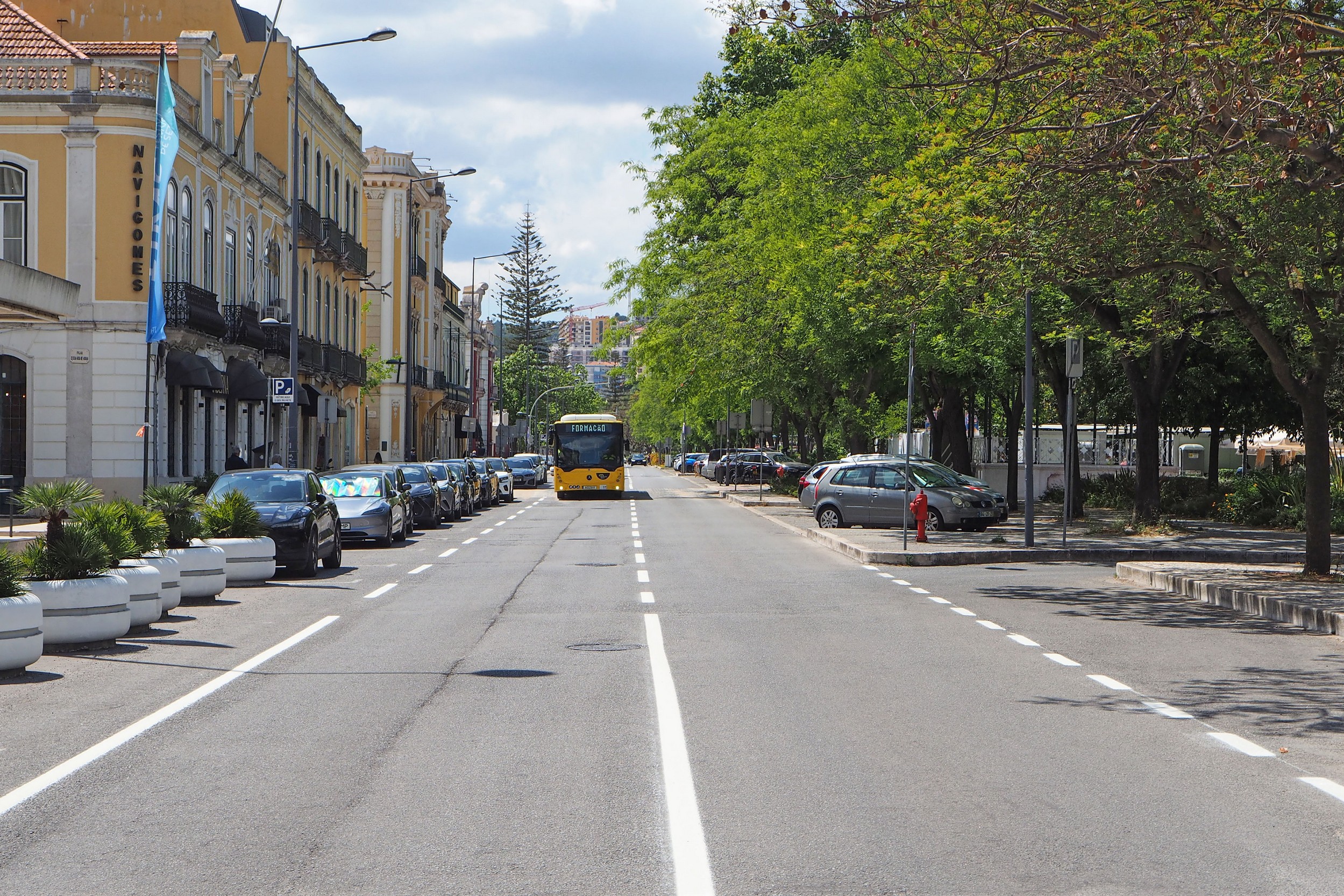 Avenida Luísa Todi - Pintura de eixos