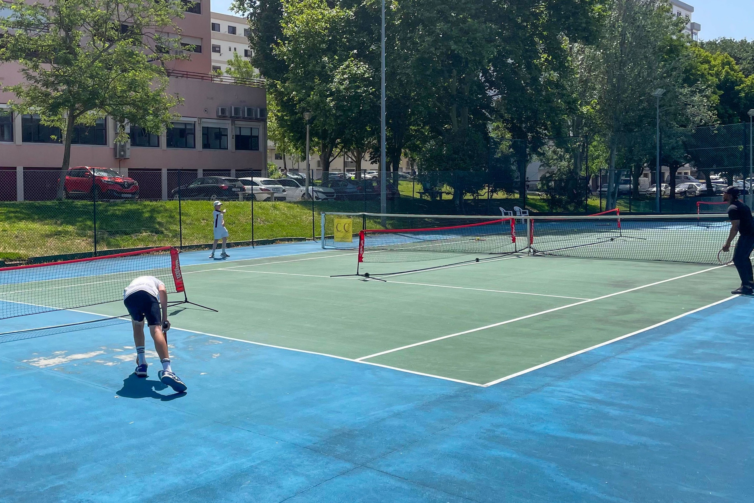 “. De Partida” - “Desportos no Jardim”, em Vanicelos - Ténis