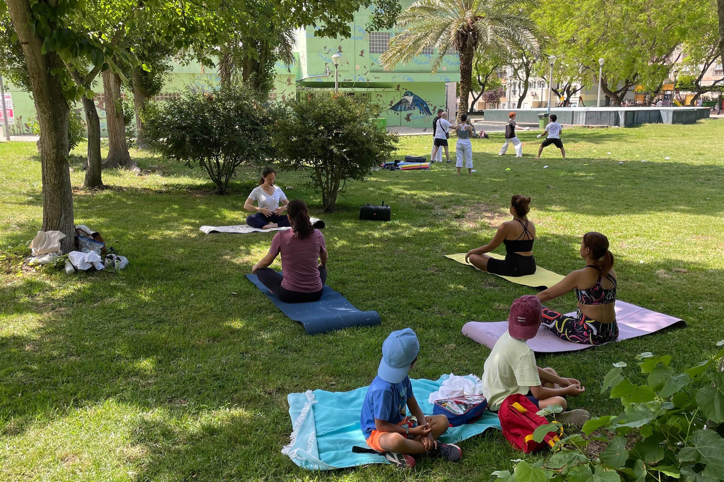 “. De Partida” - “Desportos no Jardim”, em Vanicelos - Yoga