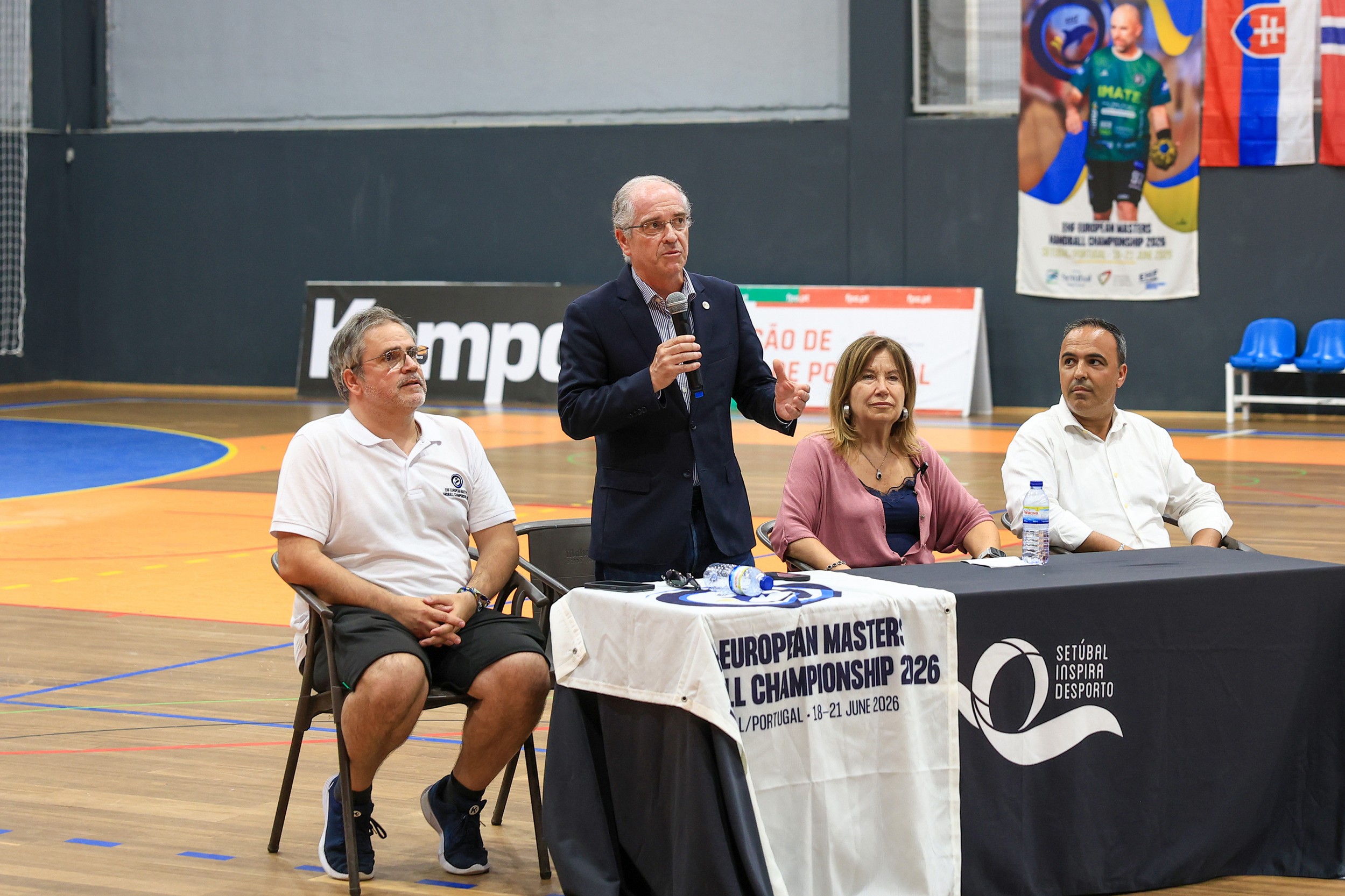 O presidente da Federação de Andebol de Portugal, Miguel Laranjeiro, destaca a importância do European Masters na promoção do andebol em várias idades