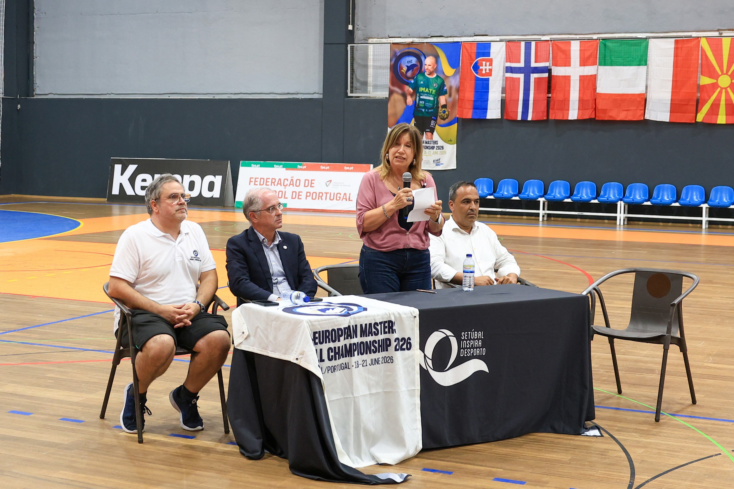 A vice-presidente do município, Maria do Carmo Tiago, deu as boas-vindas a Setúbal a todos os que participam no evento desportivo