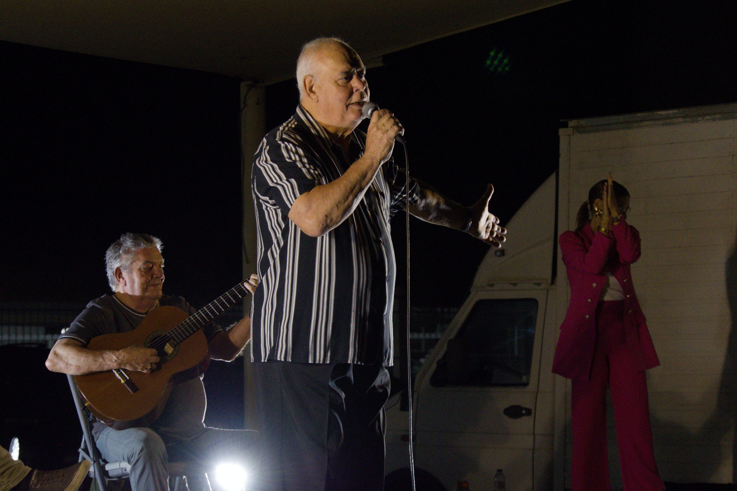 Franklin do Carmo acompanhado de Pedro Antunes na guitarra portuguesa e de Vítor Pereira na viola de fado