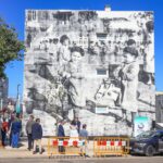 Apresentação dos resultados da reabilitação da habitação pública municipal - Mural de arte urbana "Tempo", de Ricardo Romero, nas Manteigadas