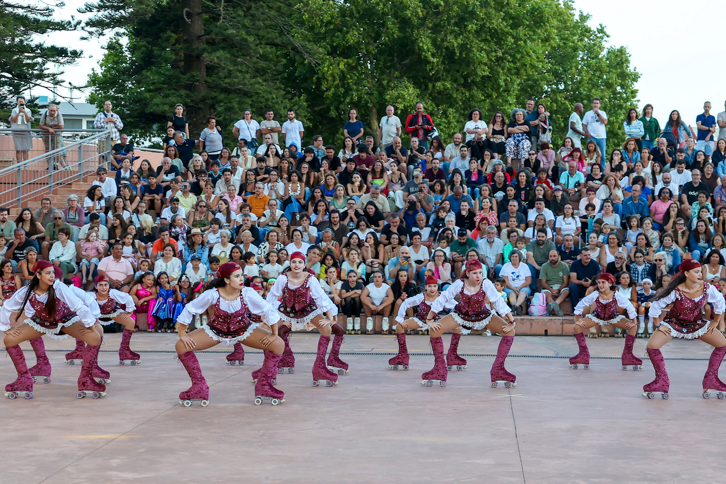 Patinar ao Luar - evento promovido pelo Clube de Patinagem do Sado, com o apoio da Câmara Municipal de Setúbal