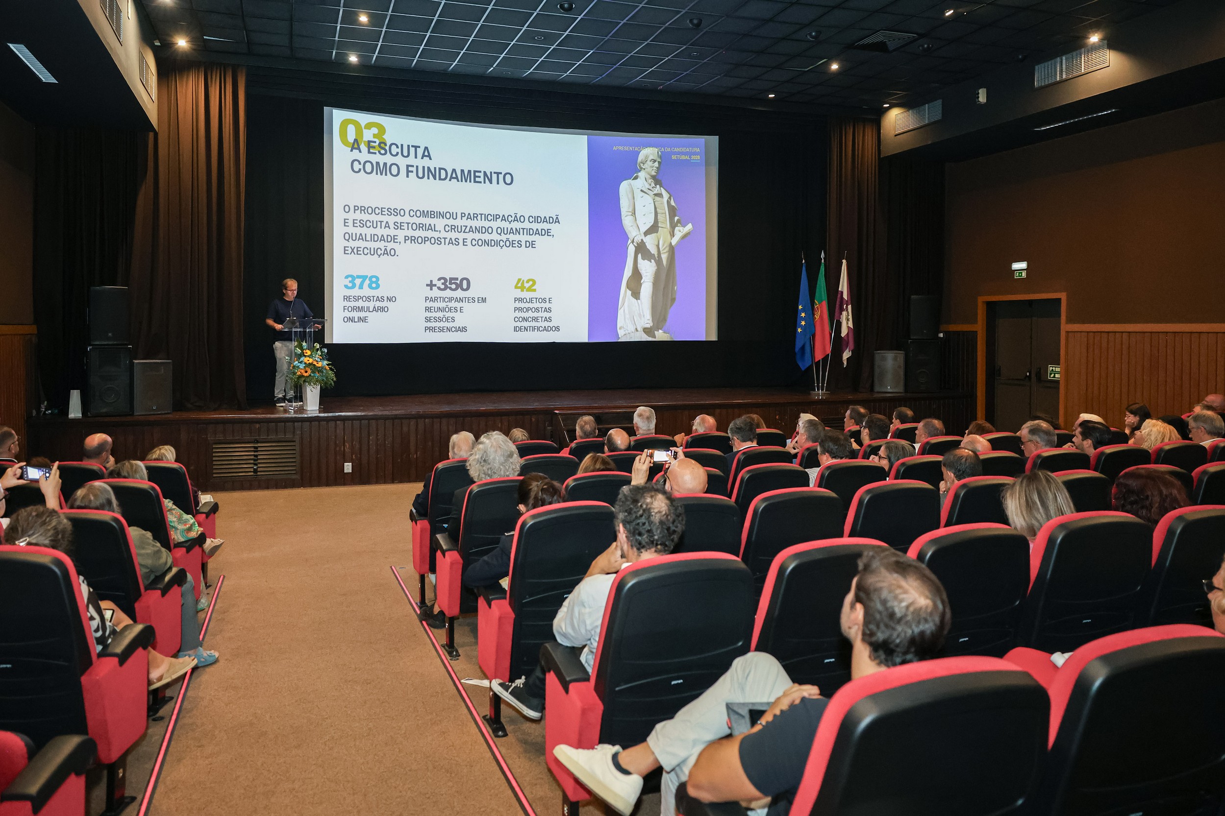 O Cinema Charlot - Auditório Municipal encheu para a apresentação do programa