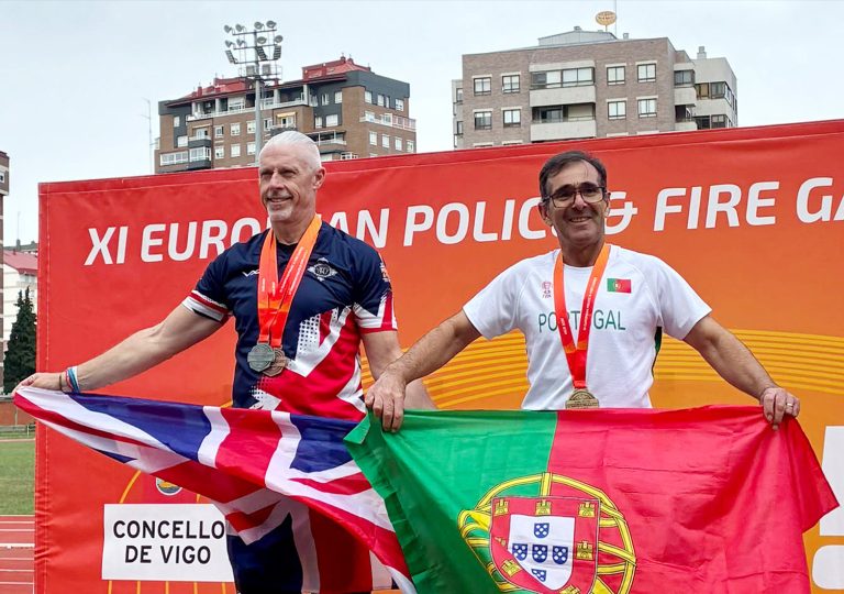 Jorge Parrulas é campeão no salto com vara dos XI European Police and Fire Games
